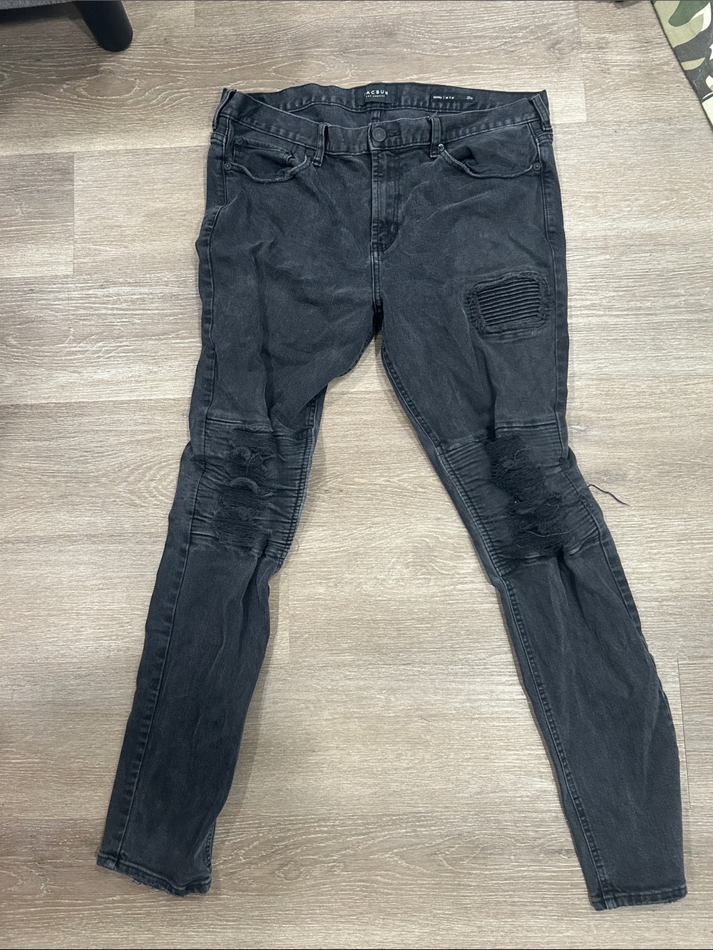 PacSun Men's Black Skinny Ripped Jeans
